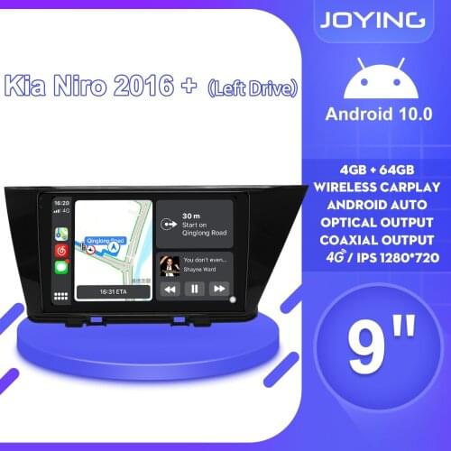 JOYING 9 Inch Aftermarket Android Car Radio Stereo Multimedia Player Head Unit For Kia Niro 2016+ Support Android Auto & CarPlay