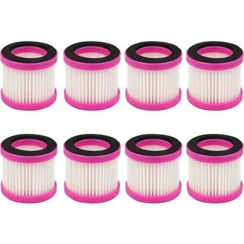 8Pcs Replacement Air Hepa Filter Cartridge for Puppyoo D-602 D-602A D-607 D-609 Vacuum Cleaner
