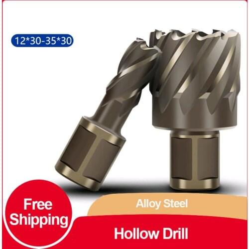Hollow Drill Coring Magnetic Drill Perforated Metal Stainless Steel Plate Drill Alloy Hole Opener diameter26-35X 30mm