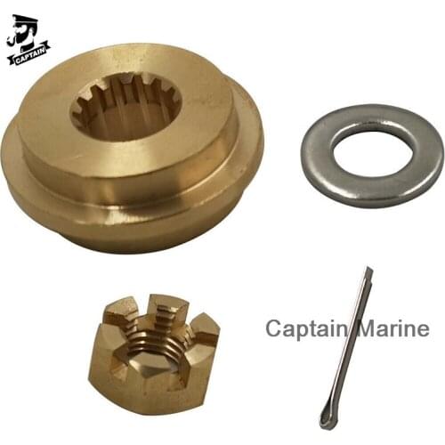 9.9-20HP Hardware Kit Thrust Washer/Spacer/Nut/Cotter Pin for Tohatsu Outboard Propeller 9.9HP 12HP 18HP 20HP