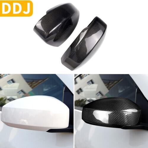 For Nissan 350Z Z33 Nismo 2003-2009 Rear View Mirror Cover Carbon Fiber Caps Auto Mirror Trim Paste On Modified Car Accessories