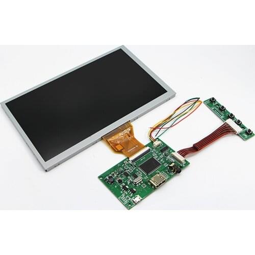 HDMI + Audio LCD driver board + 8 inch LCD panel AT080TN64 800 * 480 USB 5V DYI kits for Raspberry Pi 3B 2