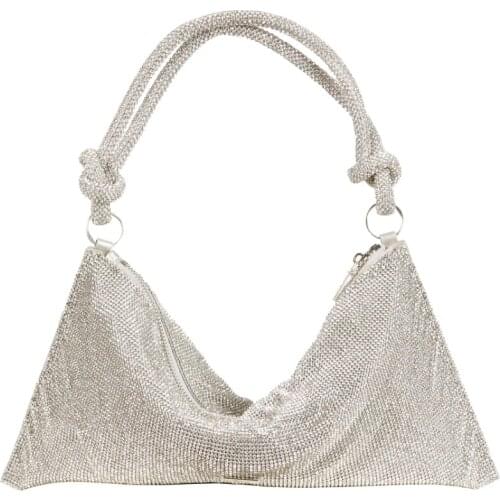 Bag For Women Shiny Bag Sequined Diamond Bag Set Diamond Rhinestone Flashing Diamond Bag Underarm Bag Party Shoulder Bag