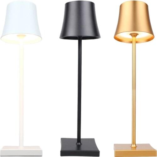 USB Rechargeable LED Desk Lamp Touching Control Dimmable Table Lamp Portable Reading Study Light for Kids Bedside Decoration