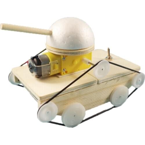 Technology small diy handmade material bag small invention tank car elementary school boy electric experimental toys