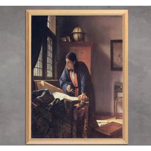 World Famous Painting"The Geographer" Diamond Painting Johannes Vermeer Series Sale New