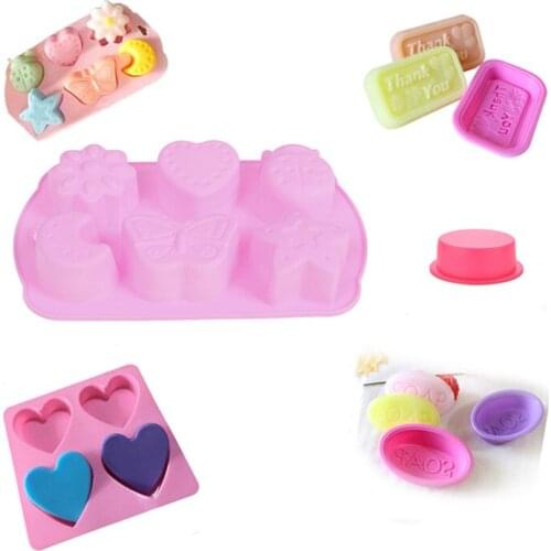 1/2pcs Small Soap Mold Diy Silicone Mold Soap Candy Cake Baking Tool Silicone Mold Kitchen Baking Tools