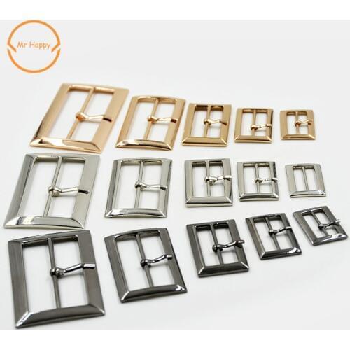 10pcs/lot 20mm/25mm/30mm/40mm/50mm silver bronze gold Square metal shoes bag Belt Buckles decoration DIY Accessory Sewing