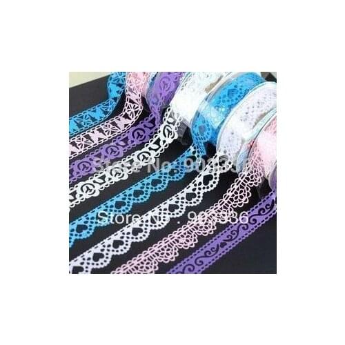 10pcs Mix Color Lace Sticker Bud Silk Staionery Scrapbooking Wedding Decoration Photo Album Wedding Favors Diy Embellishments