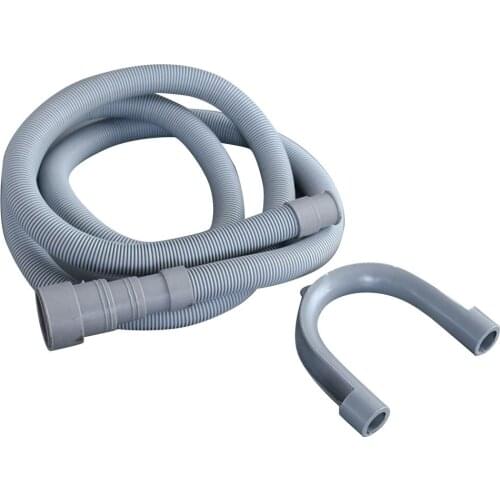 2m Universal Fully automatic drum washer washing machine hose Drain pipe Down pipe Outlet pipe Extended extension tube