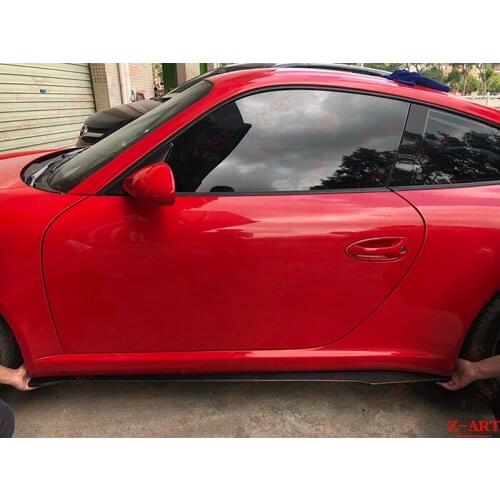 2005-2009 Z-ART for 911 RS carbon fiber side skirts carbon fiber side lip for 997 997.1