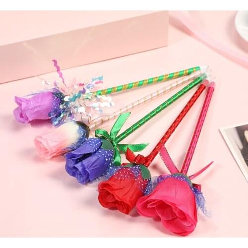 36PCS New Rose Ballpoint Pen Creative Students Learn To Write Gift Pens Stationery Office Accessories