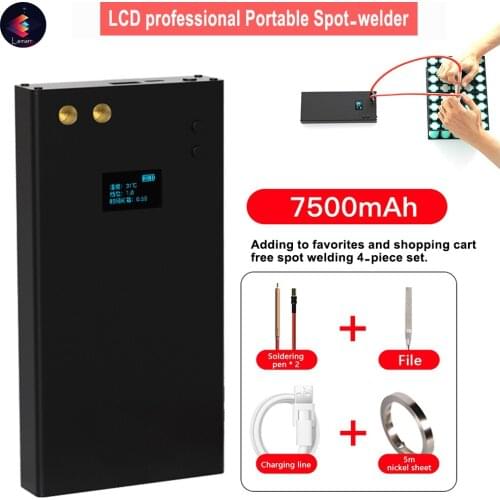 3GOA HD OLED Portable Spot Welding With 70 Gears Adjustment Mini Spot Welder 70 Gears Adjustable 7500mAh Type-C Charging