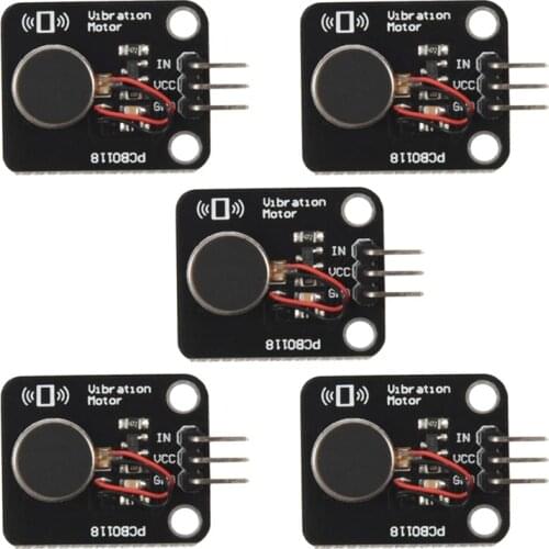 5Pcs 1027 5V Mobile Phone Flat Motor Shock Motor Module Mobile Phone Vibration Module For Arduino