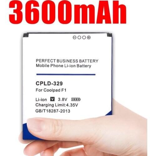 3600mAh CPLD-329 Battery For Coolpad battery F1 mobile phone 8297 8297W 8297D CPLD-329 Replacement Parts