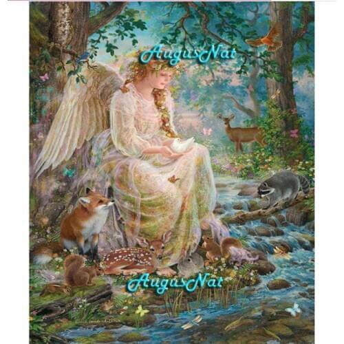 Fairy beauty diamond painting full square angel wings needlework wall art aanimals diamond dots diy5d diamond drawing craft gift