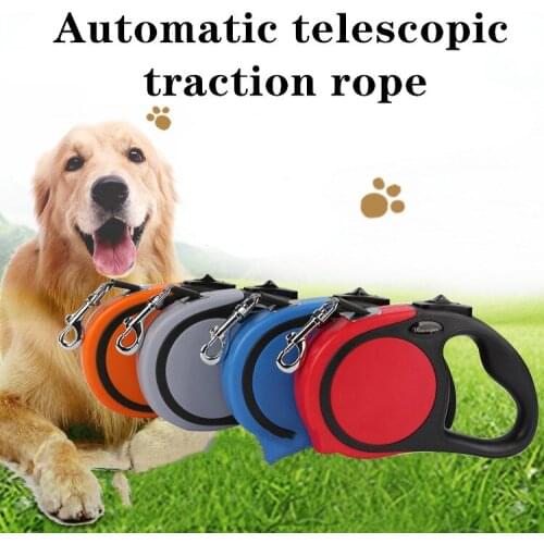 Pet Retractable Dog Leash 3M/5M Automatic Flexible Dog Leash Pet Dogs Cat Traction Rope Leashes Tool Small Medium Dogs
