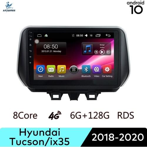 ANTWINS Android 10 Car Radio Stereo Multimedia Player with Touch Screen Bluetooth Apple Play for Hyundai Tucson IX35 2018-2020