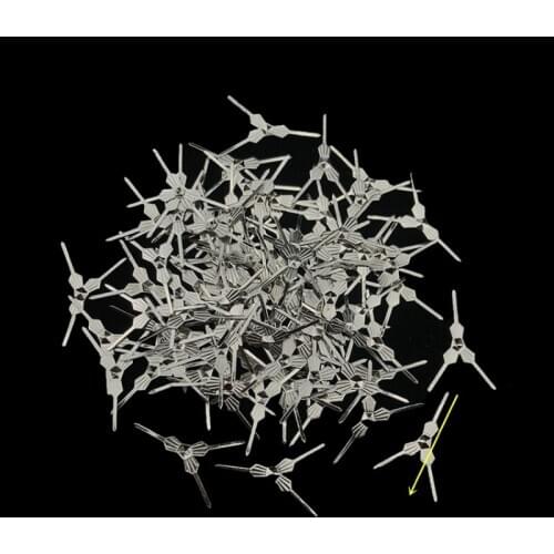 Camal 100pcs 29mm Chrome Metal Hook Triangle Three Legs Bowtie Pins Crystal Prisms Beads Connectors Chandelier Lamp Part DIY