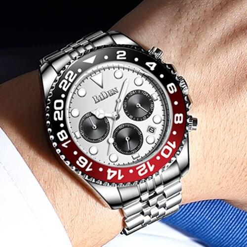 Top Business Brand Men Watches Full Stainless Steel Quartz Waterproof Watch Automatic Date Luminous AAA Clocks Relogio Masculino