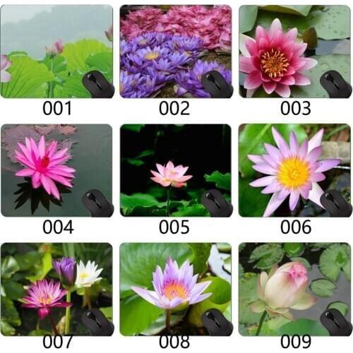 Ornamental Lotus Flower Unique Custom Mouse Pad Mousepad - Lotus Mouse Pad