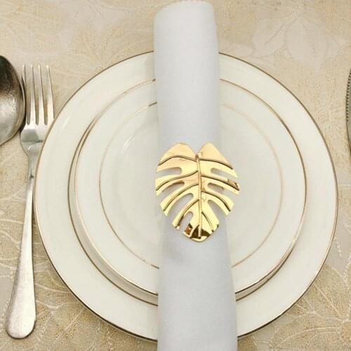 Long Lasting Convenient Stainless Steel Eye-catching Napkin Ring Stainless Steel Napkin Clip Lightweight for Gifts