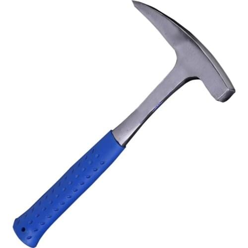 Geology Hammer Rock Pick Tip Survey Mine Exploration Geological Hammer with Sheath Multifunctional High Carbon Steel Hand Tools