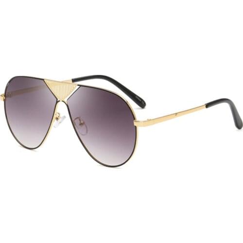 HOT selling style of sun-glasses with hollow metal frames for men and women in Europe and America sun glasses fashion