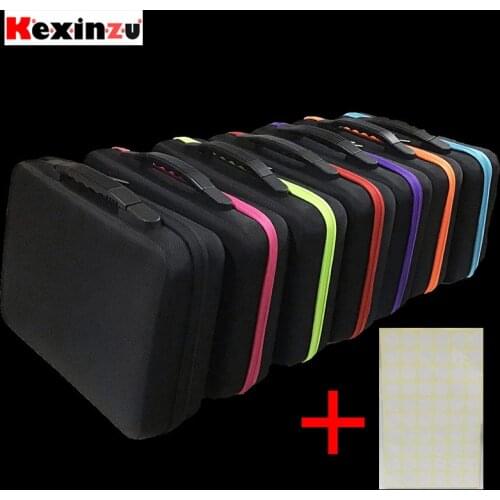 Kexinzu 15/30/60 Bottles Diamond Painting Cross Stitch Accessories Tool Box Container Diamond Storage Bag Case Embroidery Mosaic