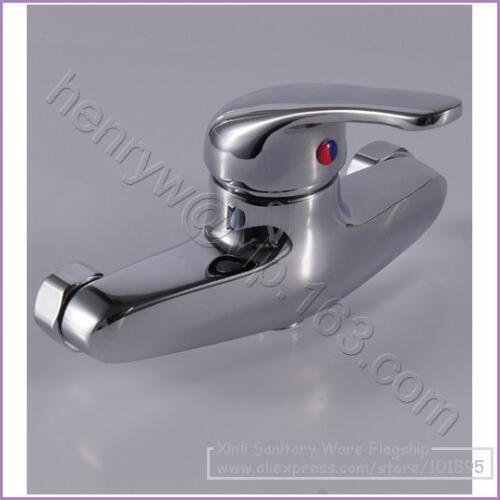 L15680 - Luxury Wall Mounted Chrome Color Brass Material Exposed Shower Faucet
