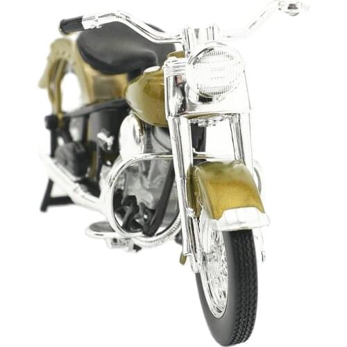 Maisto 1:18 Harley 1953 74FL HYDRA GLIDE Alloy Motorcycle Diecast Bike Car Model Toy Collection Mini Moto Gift