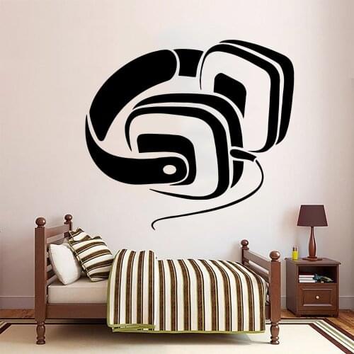 Cartoon headset Pvc Wall Decals Home Decor For Kids Rooms Decoration Wall Decal Home Decor