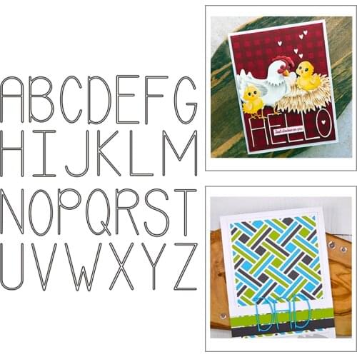 2021 New English Alphabet Metal Cutting Dies For Mould Cut Paper Making Word Decoration Greeting Card DIY Scrapbooking No Stamps
