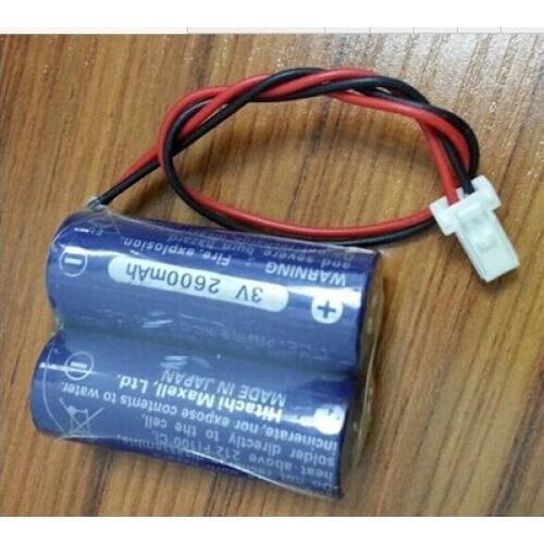 NEW CR17450 2CR17450 3V 2600mah lithium battery PLC industrial control Li-ion battery with plug