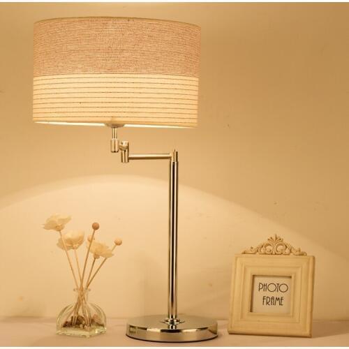 ODIFF simple rocker desk lamp bedroom warm bedside American living room study wedding room remote control LED desk lamp