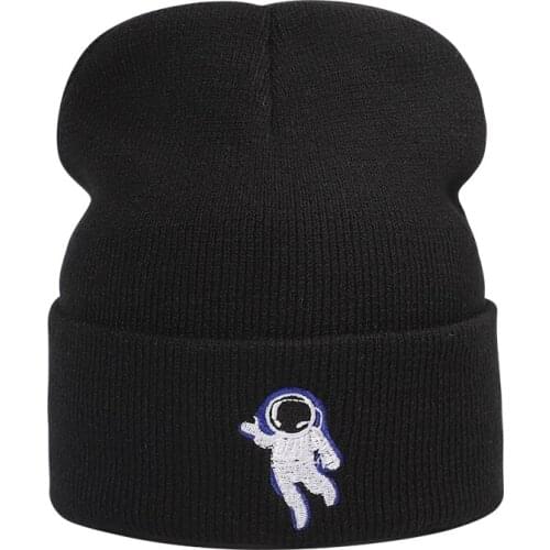 2021 autumn and winter astronaut high-quality embroidered knitted hat Mens caps Hat beanie bonnets for women ski hat silk bone