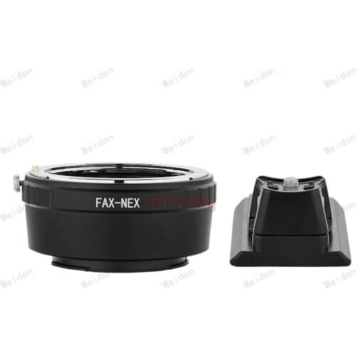 FAX fujica lens to E mount nex adapter ring with tripod for a5100 a6000 a6300 a6500 NEX3/5N/7/6/5R/5T a7 a9 a7r a7s a7r3 camera