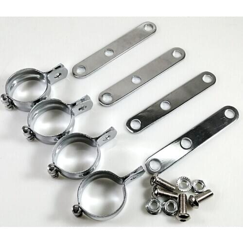 41-51mm Adjustable Universal Motorcycle Side Fork Headlight Mount Bracket Holder For Honda Kawasaki Suzuki Yamaha Triumph