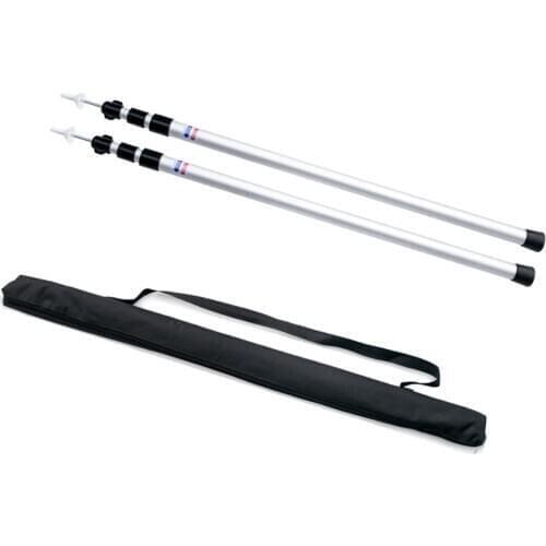 Thicken Aluminum Alloy Tent Pole Adjustable Tent Support Rods Beach Shelter Tarp Awning Pole Replacement Poles Accessories