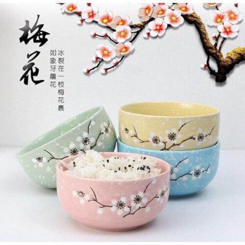 1pc China Style Ceramic Bowl Child Rice Bowl Dinnerware Food container Tableware Eating Bowl