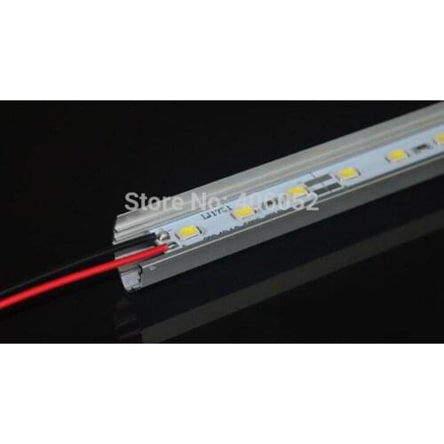 10pcs SMD5630 led bar light 12v led strip cabinet light 36LEDs/0.5M With V-shaped Aluminum channel