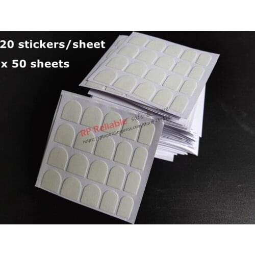 1000 stickers Double Side Adhesive Glue False Nail Transparent Sticker Safe Sticky Tape for Fake Nail Tips (50 sheets)