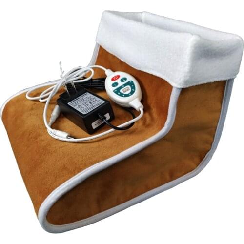 110V-220V Heated Plug-Type Electric Warm Foot Warmer Washable Heats Control Settings Timing Warmer Foot Warmer Massage