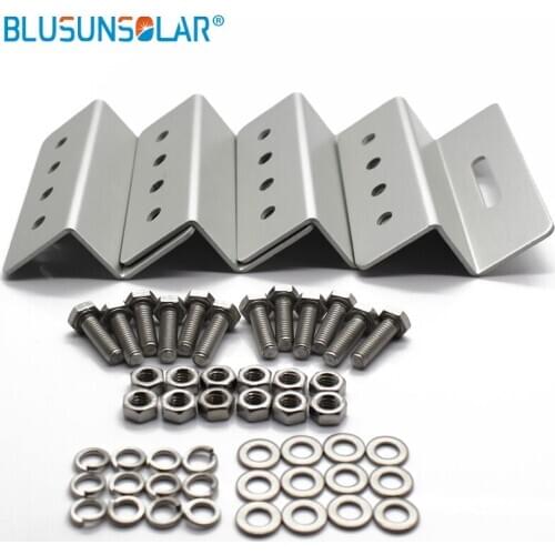 20 Sets High Quality Z- Mounting 100% Aluminum Solar Panel Roof Mounting Bracket For Carvan Roof ZJ0220Solar