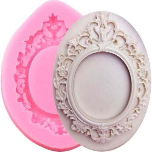 3D Frame Silicone Mold Cake Border Wedding Cake Decorating Tools Cupcake Topper Fondant Mould Candy Chocolate Gumpaste Moulds