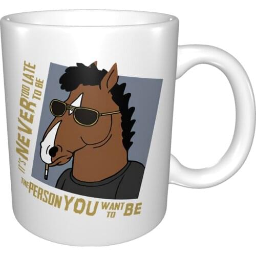 Bojack K Si Khong Bao Gio Qua Muon De Co The Nguoi Ban Muon Duoc Ao Thun Den Mug Coffee Cup Coffee Mug Can Coffee