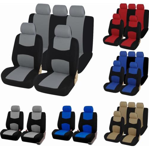 AUTOYOUTH Unique Flat Cloth Car Seat Cover ( Detachable Headrests and Solid Bench) Interior Accessories Universal Car Seat Cover