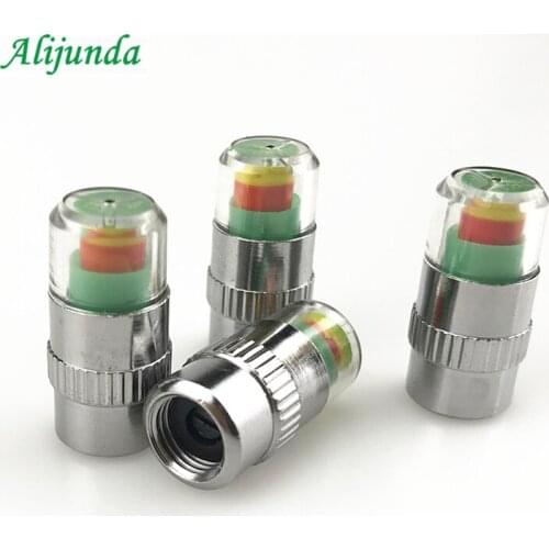 4 sets of 1 ordinary automobile automatic tire pressure monitoring valve stem cover sensor indicator warning FOR Jeep Dodge