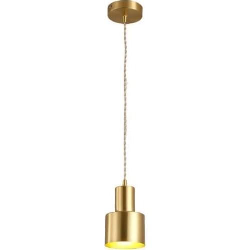 Creative Nordic post-modern copper bar restaurant chandelier bedroom bedside lamp single head simple brass small chandelier