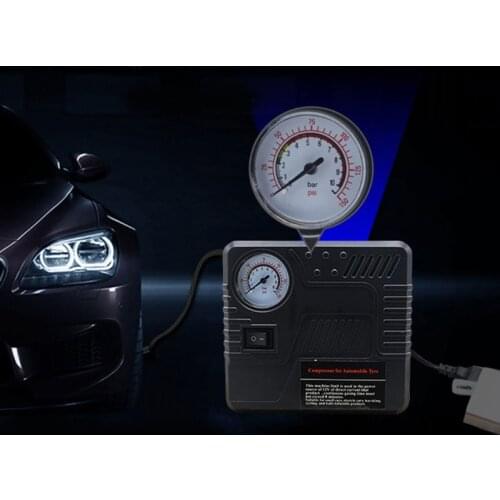 Mini Tire Inflator Handheld Car Motorcycle Tyres Air Compressor Precise Pressure Measurement for Quick Inflate H8WE